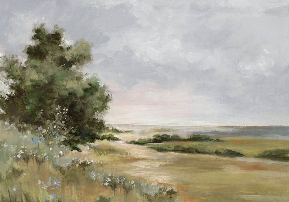 Serene Path Through Open Fields art print by Luna Mavis for $57.95 CAD
