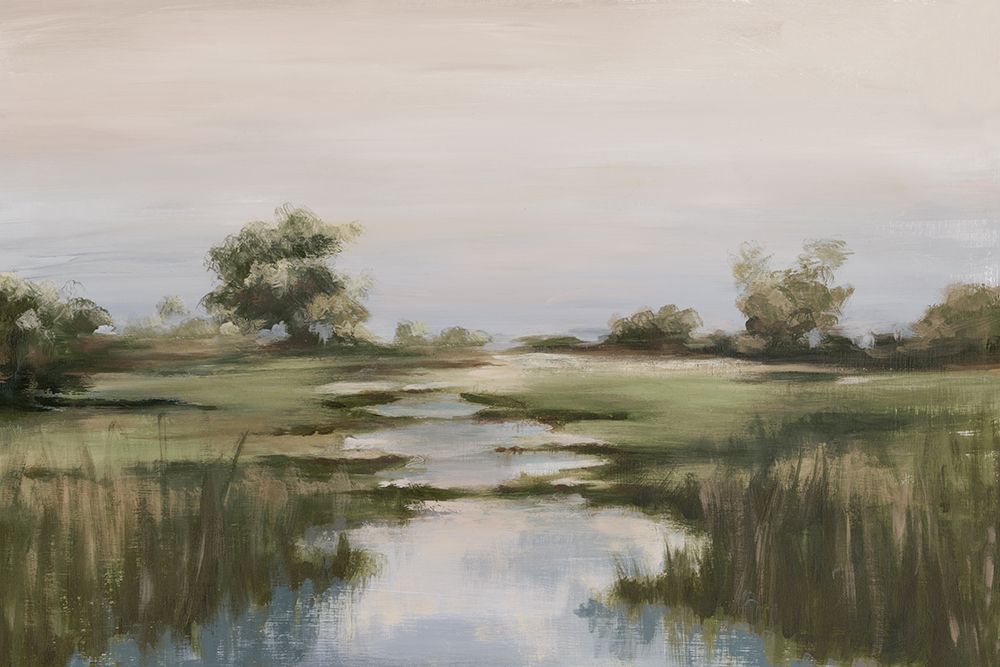 Serene Reflections in the Marsh art print by Luna Mavis for $57.95 CAD