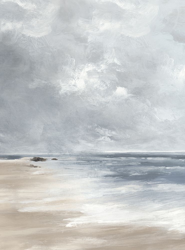 Calm Waves Under Overcast Sky II art print by Luna Mavis for $57.95 CAD