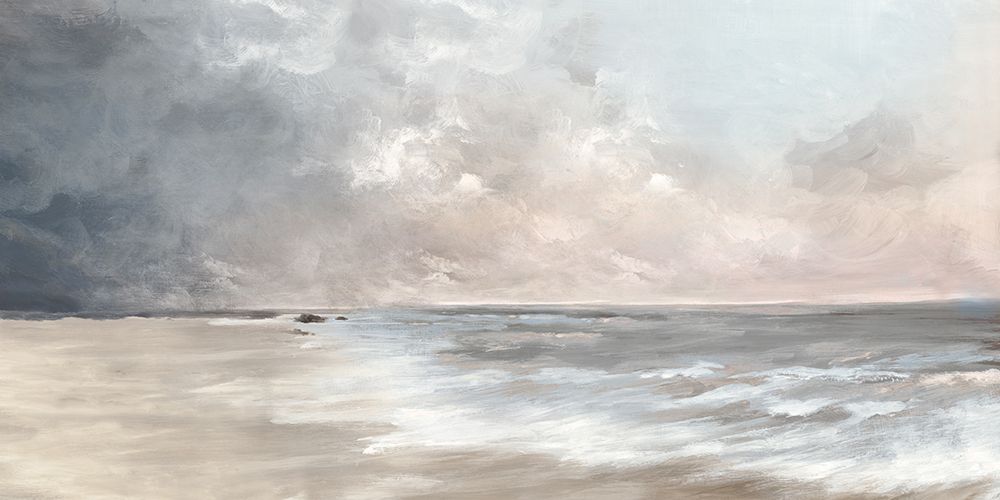 Stormy Horizon Over Tranquil Sea art print by Luna Mavis for $57.95 CAD
