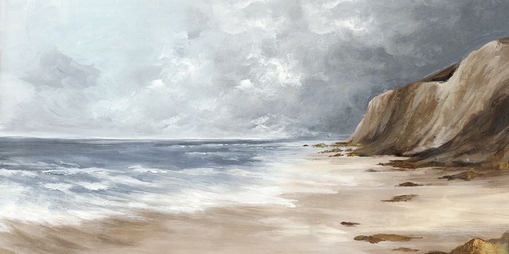 Coastal Cliffs Under Stormy Skies art print by Luna Mavis for $57.95 CAD