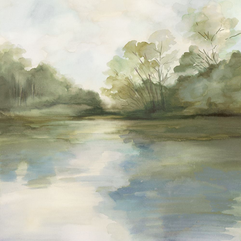 Tranquil Reflections by the Water art print by Luna Mavis for $57.95 CAD