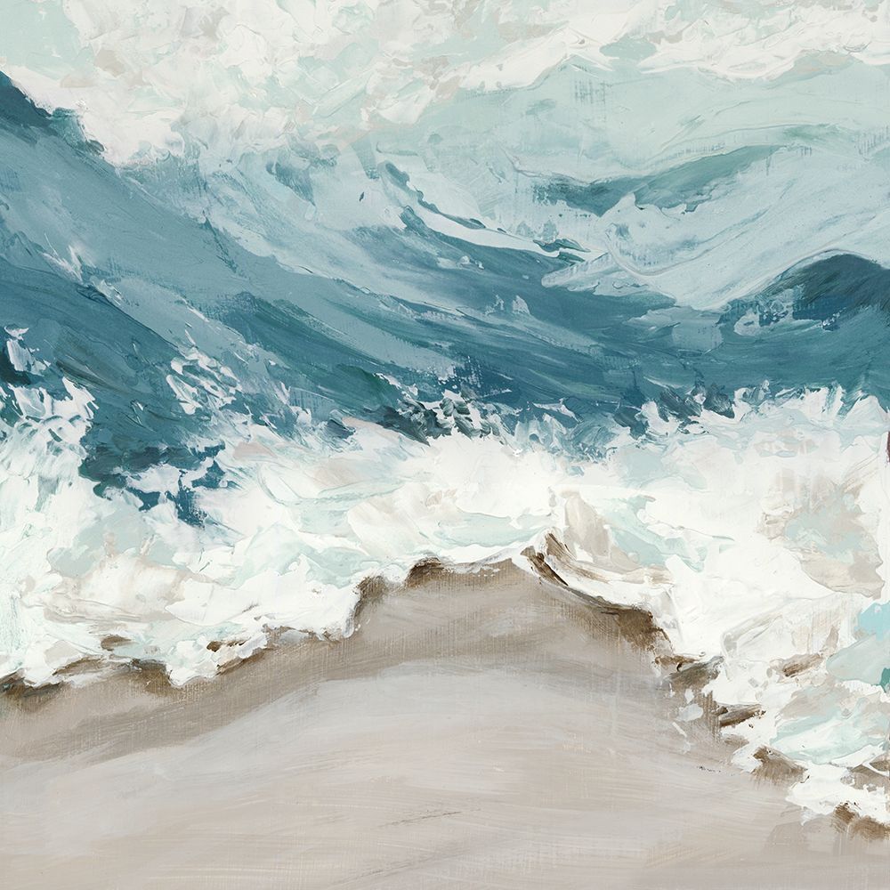 Ocean Waves Meeting the Shore art print by Luna Mavis for $57.95 CAD