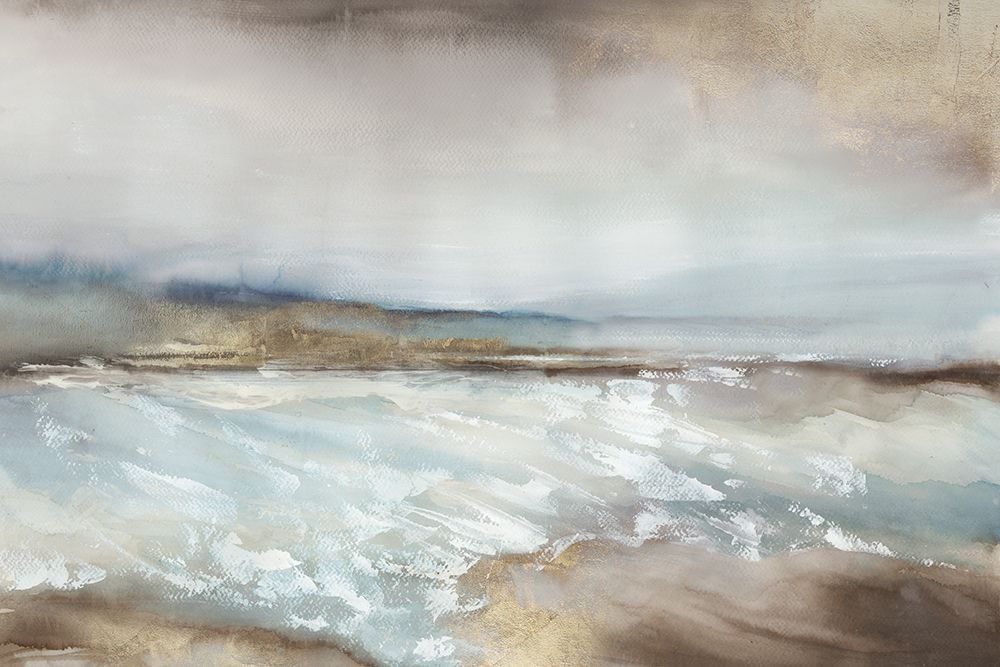 Misty Coastal Horizon Emergence art print by Luna Mavis for $57.95 CAD