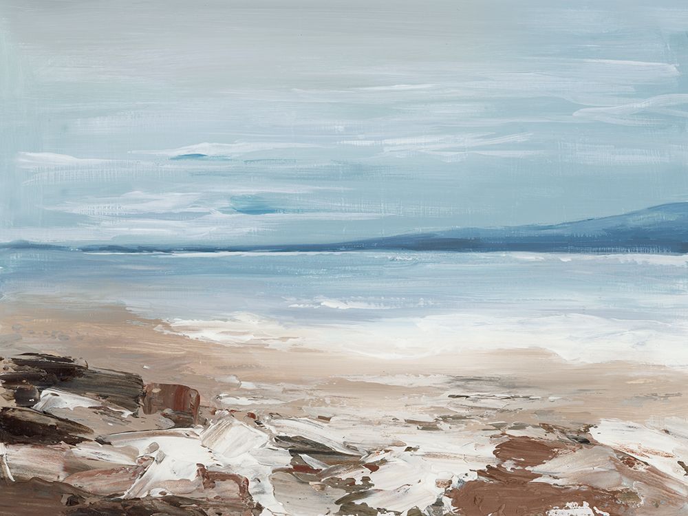 Rocky Shoreline with Calm Sea II art print by Luna Mavis for $57.95 CAD