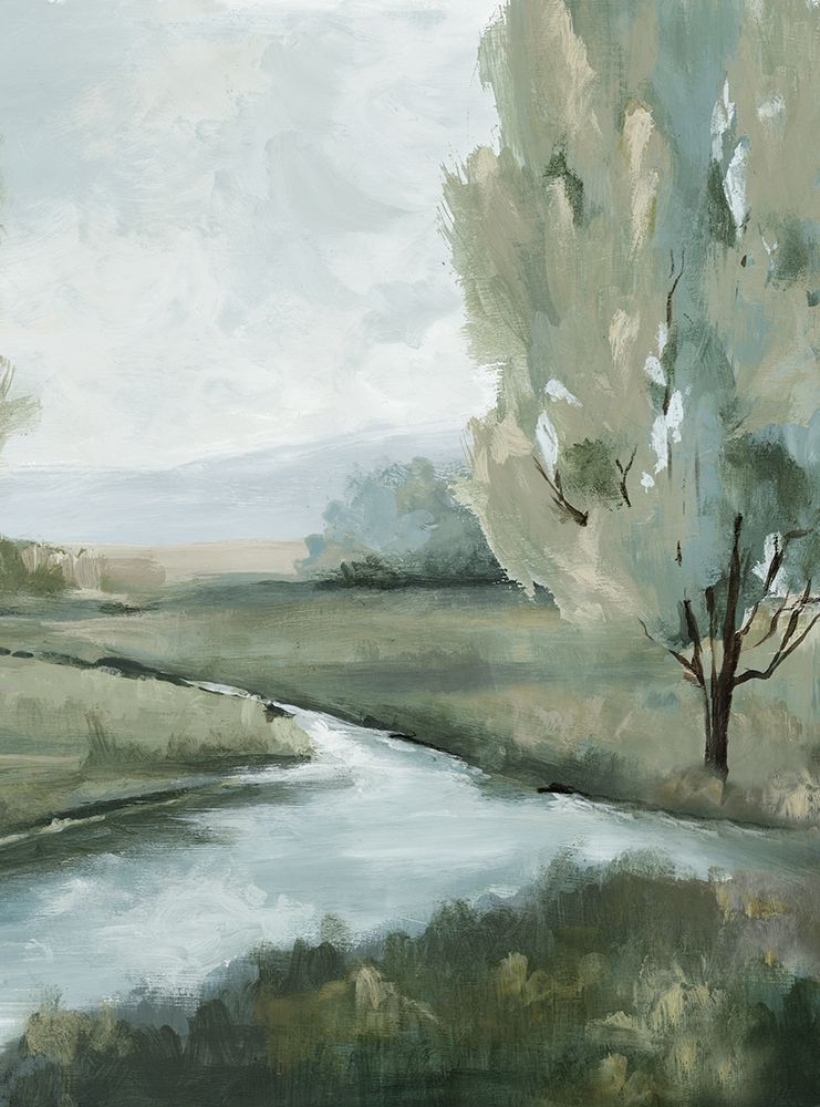 Tranquil River by the Trees art print by Luna Mavis for $57.95 CAD
