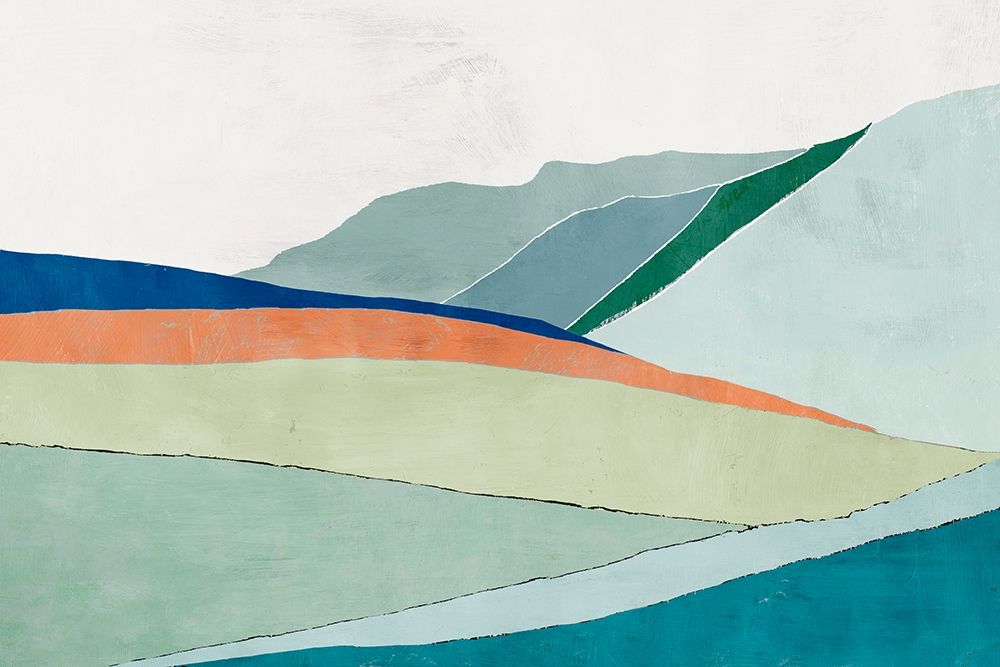 Hills Beneath Roving Sun art print by E.L. Cacho for $57.95 CAD