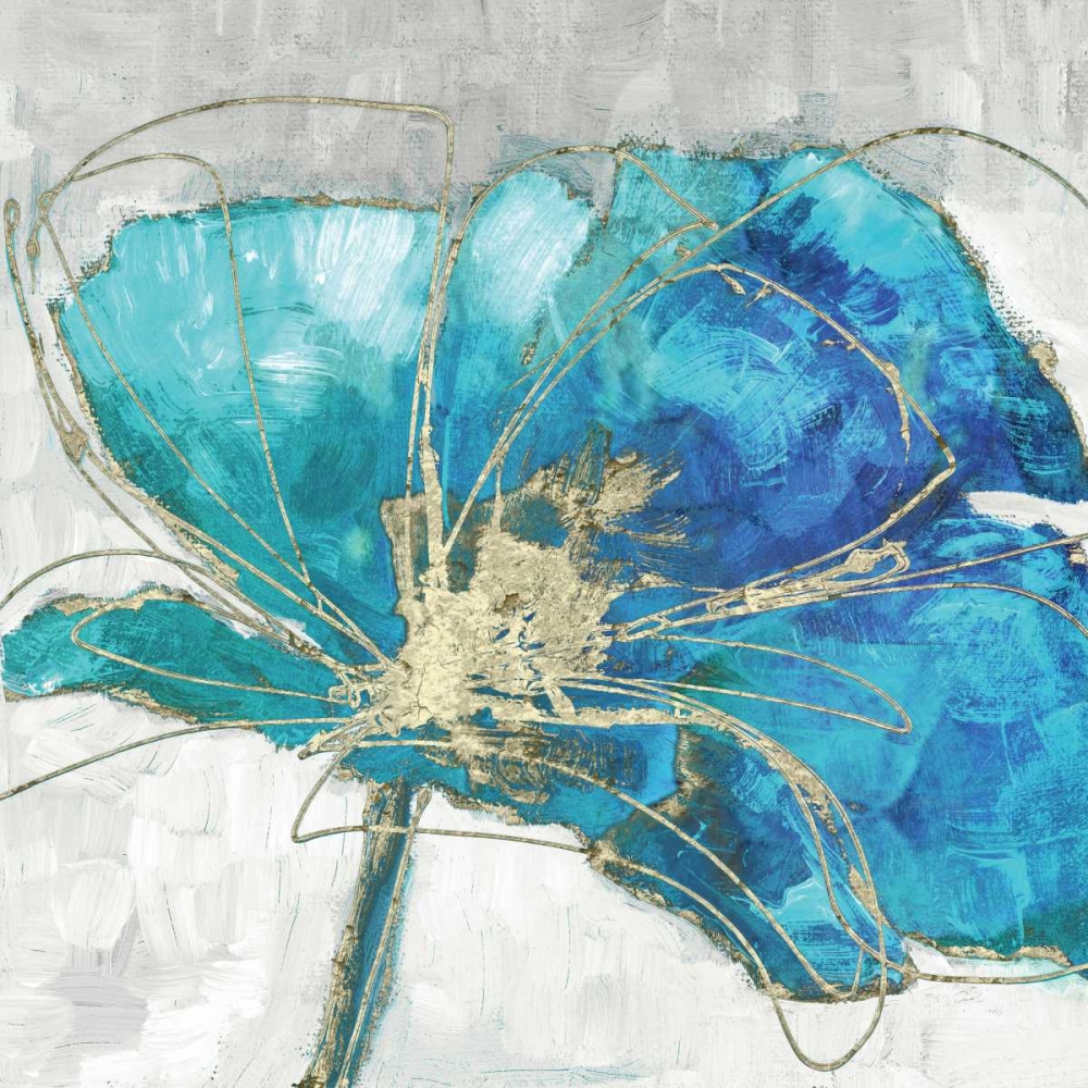 Blue Poppy I art print by Wendy Kroeker for $57.95 CAD