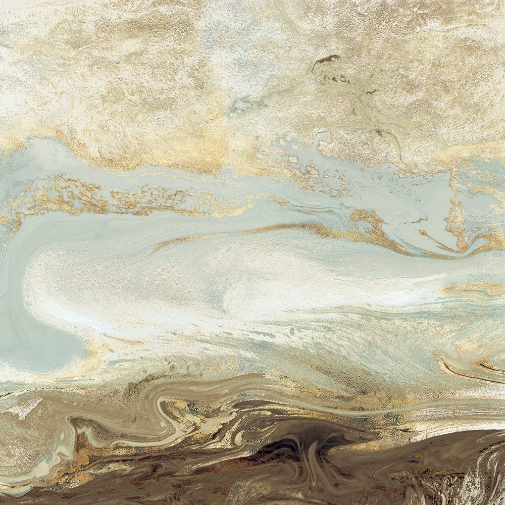 Ocean Blue Gold Version art print by Wendy Kroeker for $57.95 CAD