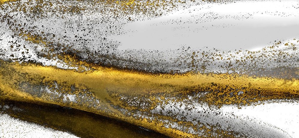 Gold Stream White art print by Wendy Kroker for $57.95 CAD