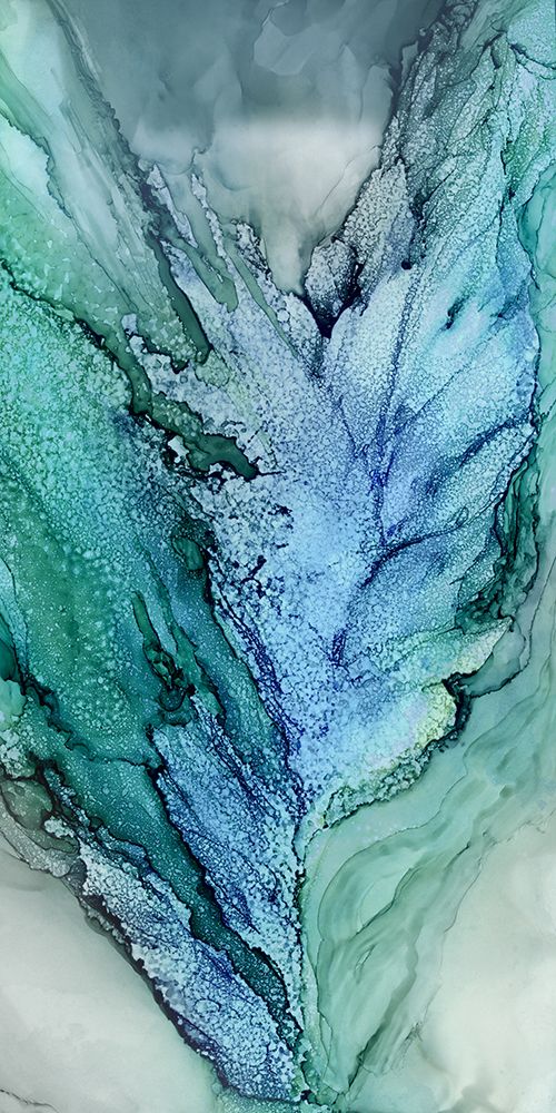 Blue Leaf Form I art print by Wendy Kroeker for $57.95 CAD