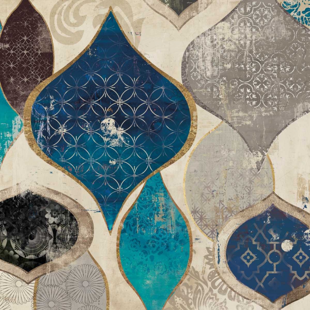 Blue Motif I art print by Aimee Wilson for $57.95 CAD