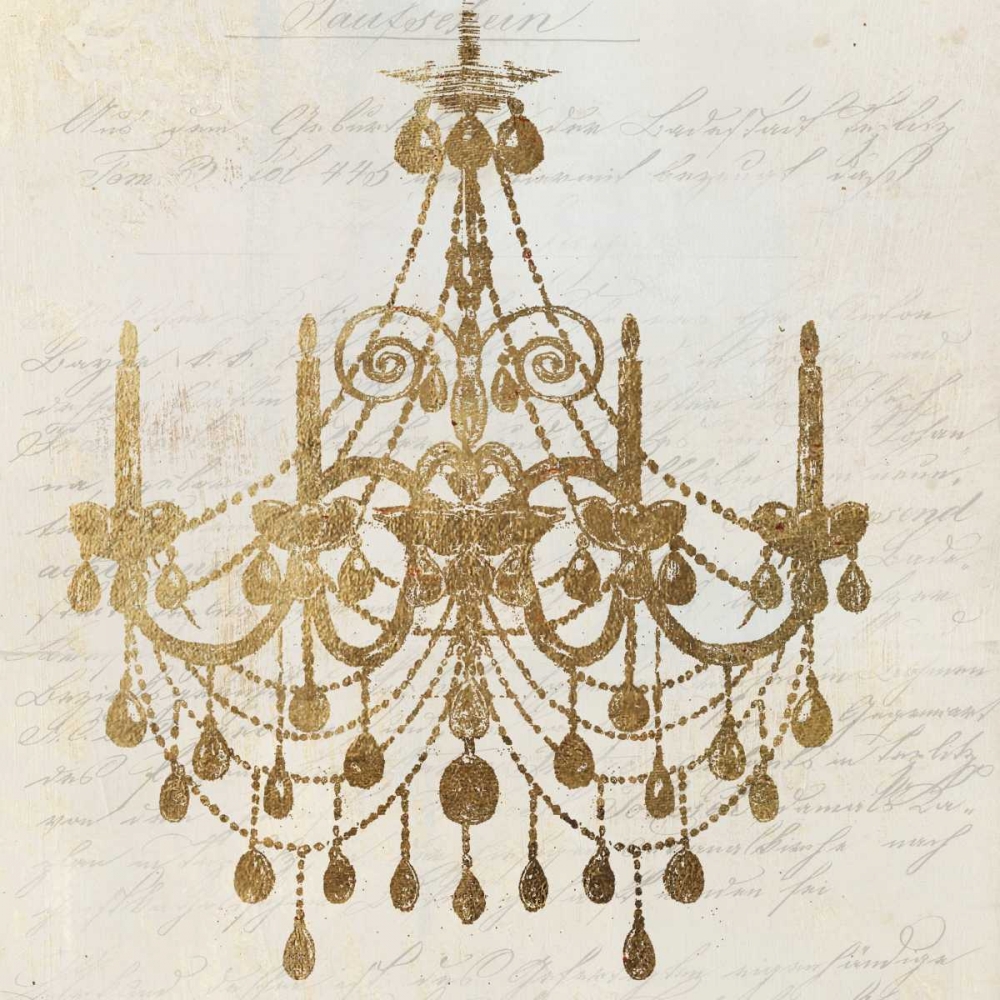 Golden Chandelier II art print by Aimee Wilson for $57.95 CAD