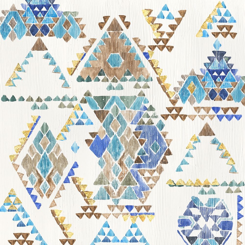 Blue Aztec art print by Aimee Wilson for $57.95 CAD