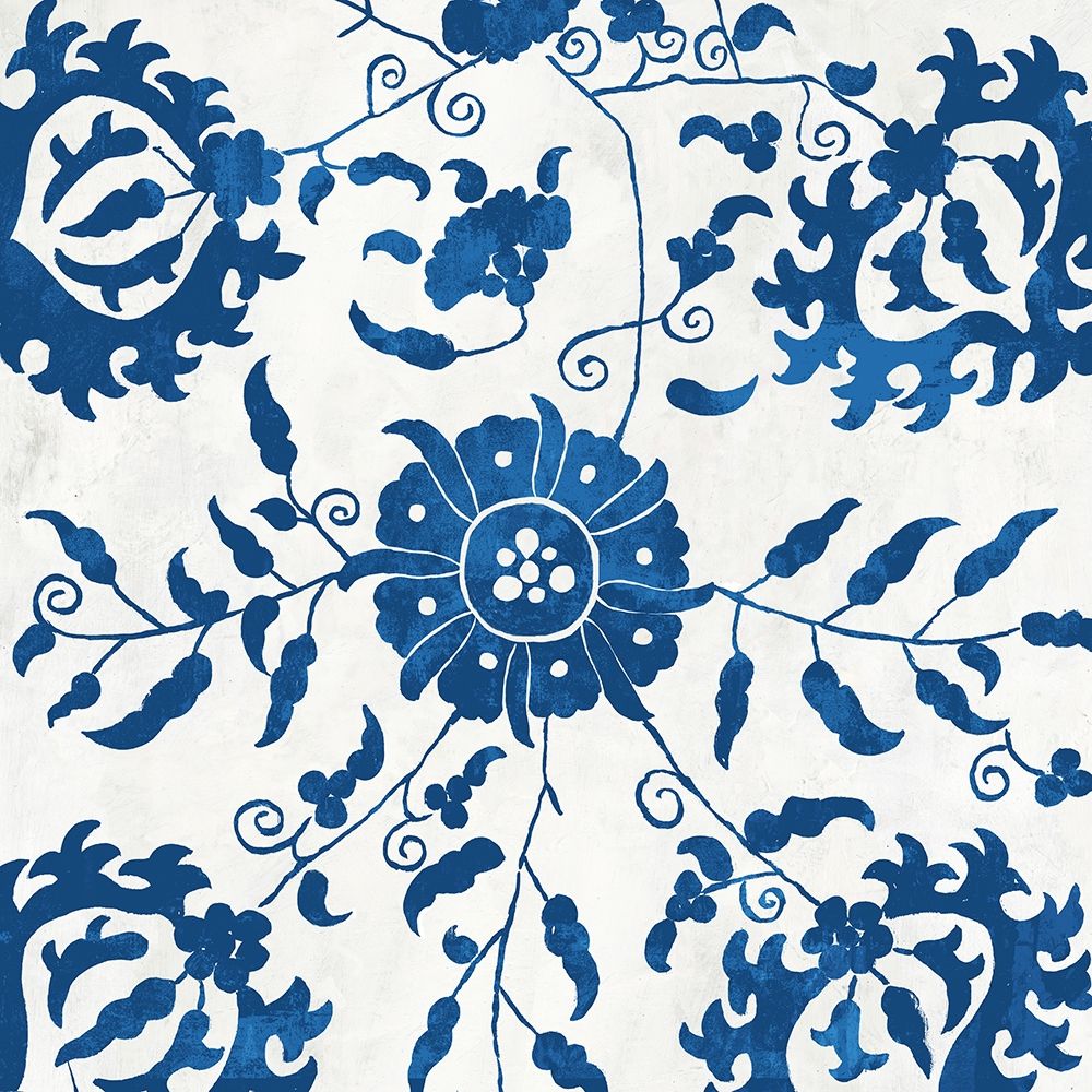 Morrocan Indigo Tile I art print by Aimee Wilson for $57.95 CAD
