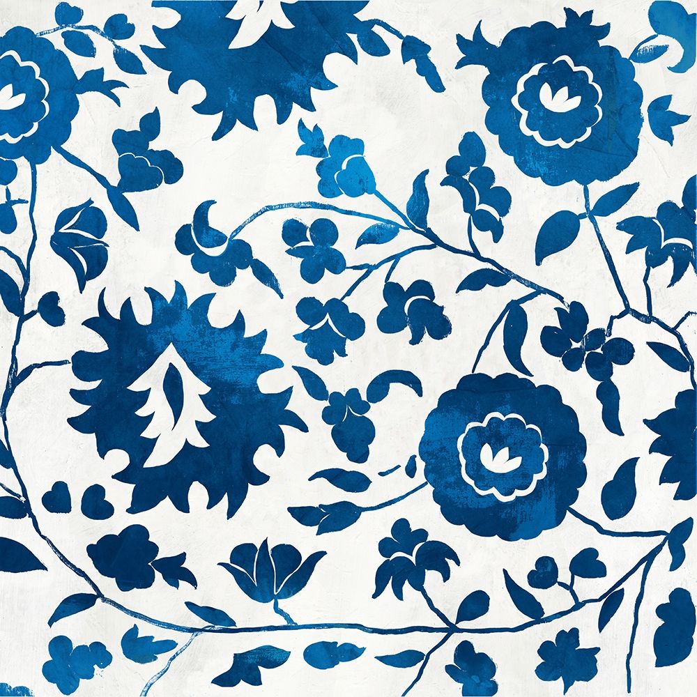 Morrocan Indigo Tile II art print by Aimee Wilson for $57.95 CAD