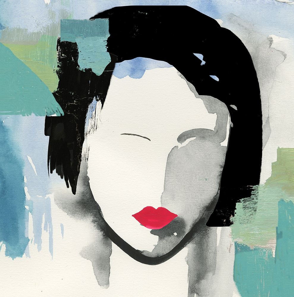 Girl with Red Stripes II art print by Aimee Wilson for $57.95 CAD