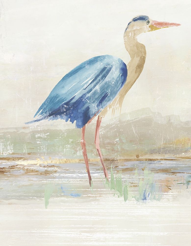 Heron in Lake art print by Aimee Wilson for $57.95 CAD