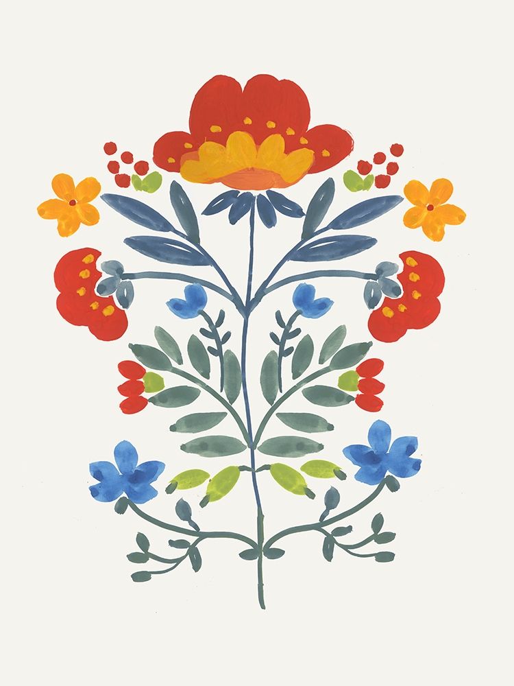 Red Roostery Flower art print by Aimee Wilson for $57.95 CAD