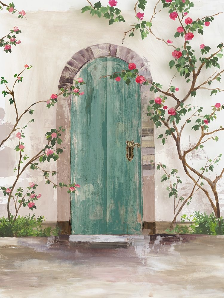Arch Door with Roses art print by Aimee Wilson for $57.95 CAD