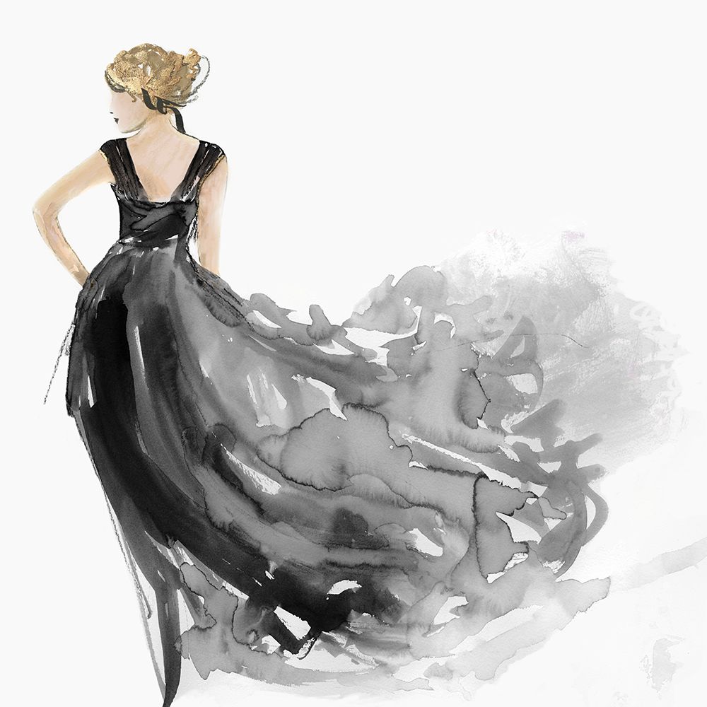 Woman in Black Dress I art print by Aimee Wilson for $57.95 CAD