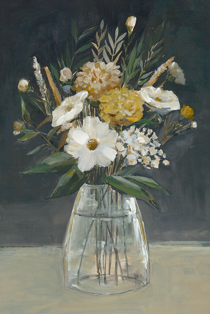 Vintage Yellow Bouquet  I art print by Hannah Dawson for $57.95 CAD