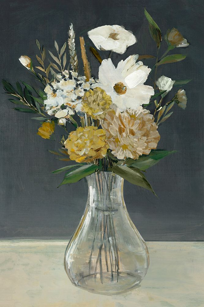 Vintage Yellow Bouquet  II art print by Hannah Dawson for $57.95 CAD