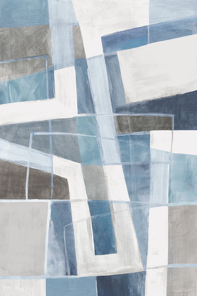 Blueprint Mosaic art print by Hannah Dawson for $57.95 CAD