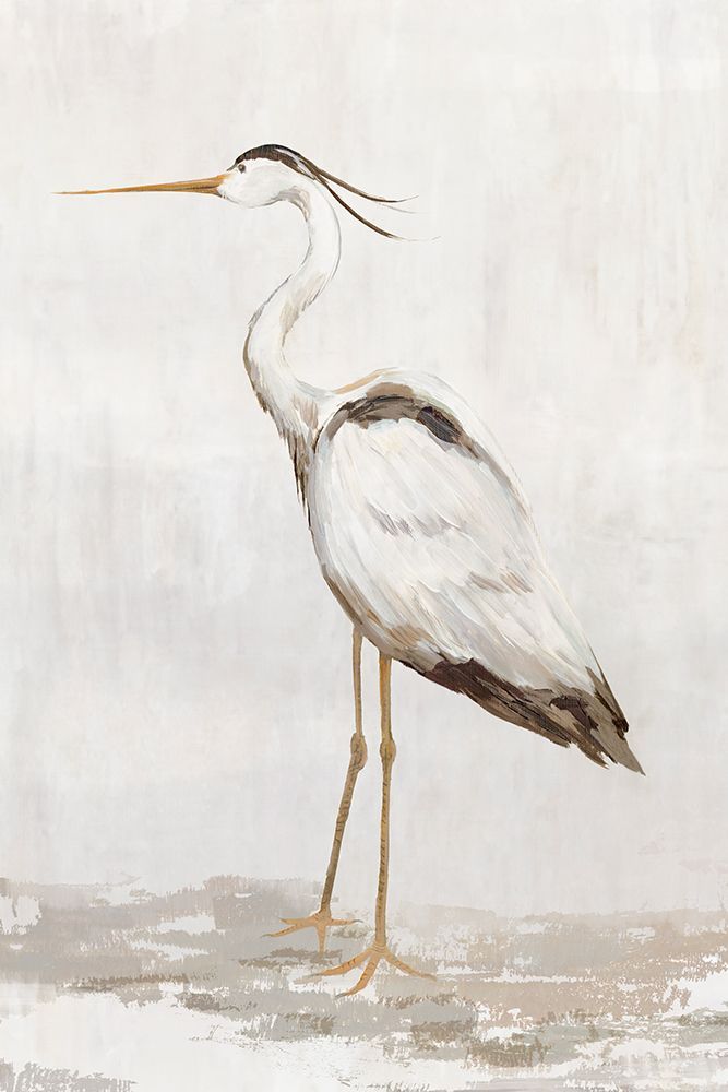Serene Heron I art print by Hannah Dawson for $57.95 CAD