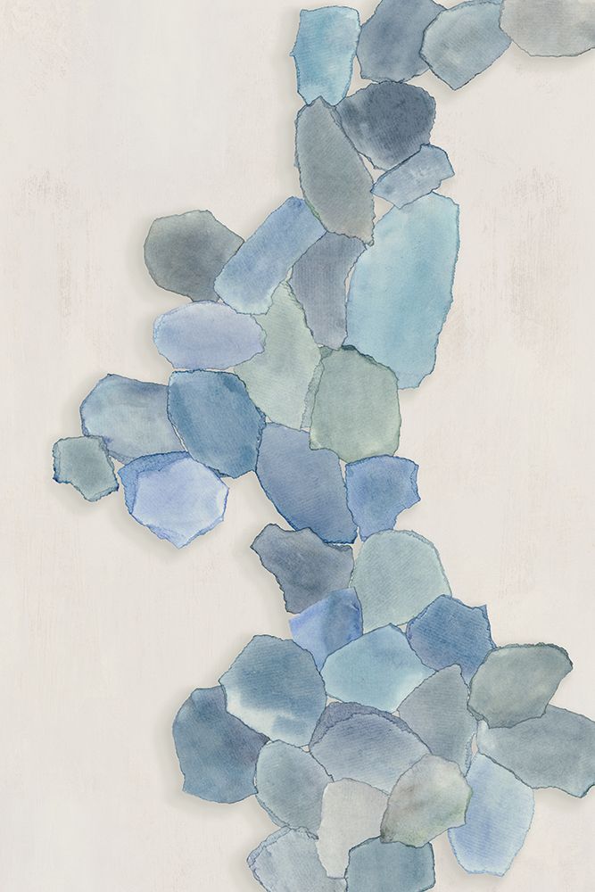 Soft Blue Mosaic Cascade art print by Hannah Dawson for $57.95 CAD