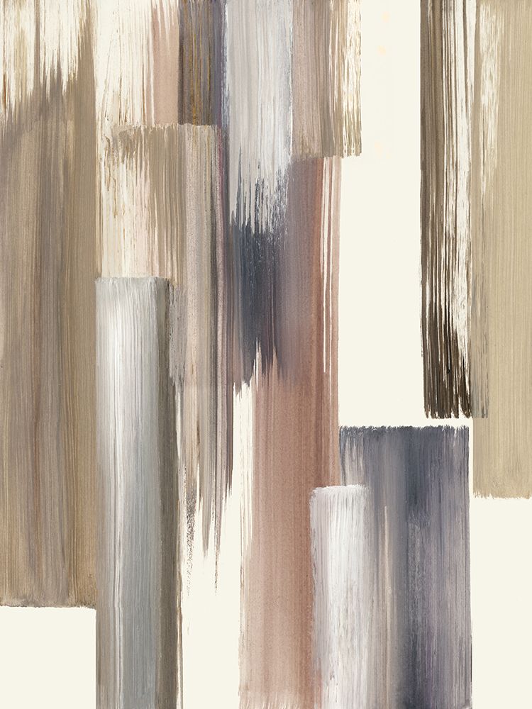 Muted Vertical Brushstroke Patterns art print by Hannah Dawson for $57.95 CAD