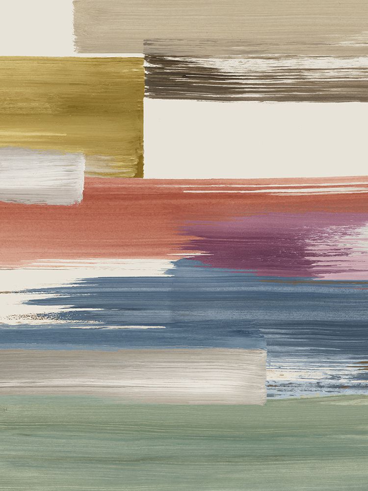 Brushstroke Interplay in Soft Colors art print by Hannah Dawson for $57.95 CAD