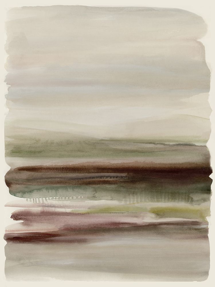 Muted Fields Under Misty Skies art print by Hannah Dawson for $57.95 CAD