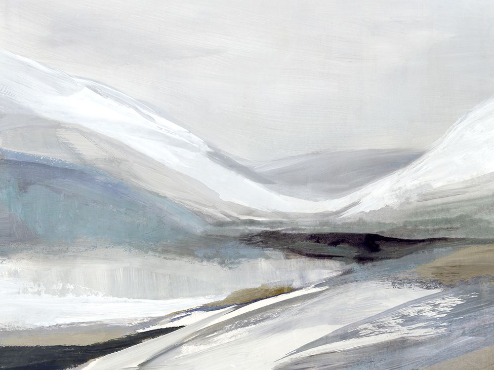 Muted Mountains Under a Misty Sky art print by Hannah Dawson for $57.95 CAD