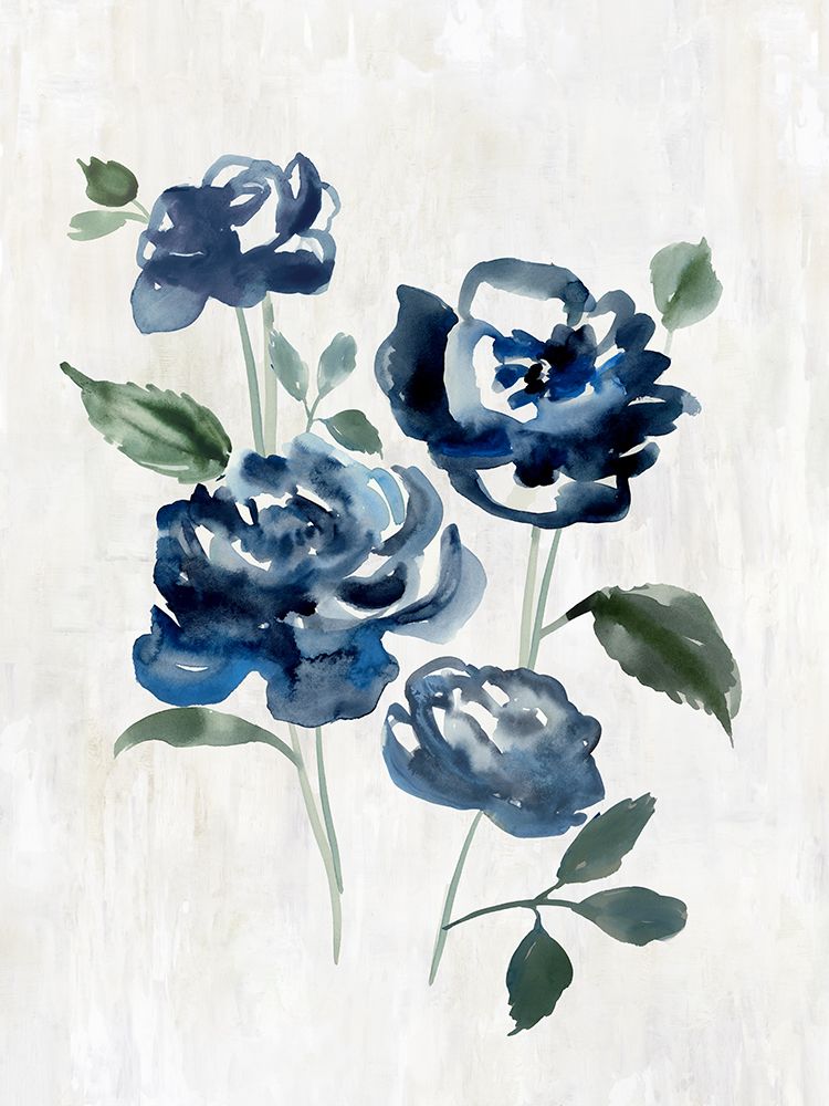 Indigo Blossoms in Gentle Watercolor art print by Hannah Dawson for $57.95 CAD