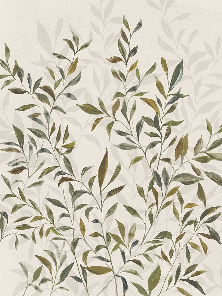 Gentle Leaves in Muted Greens art print by Hannah Dawson for $57.95 CAD