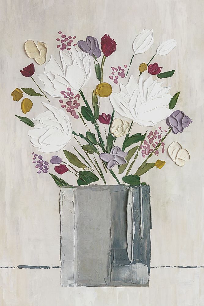 Textured Bouquet in Soft Colors art print by Hannah Dawson for $57.95 CAD