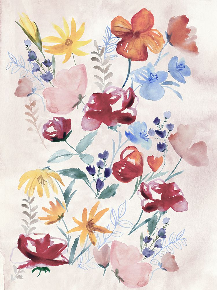 Soft Floral Watercolor Bloom art print by Hannah Dawson for $57.95 CAD