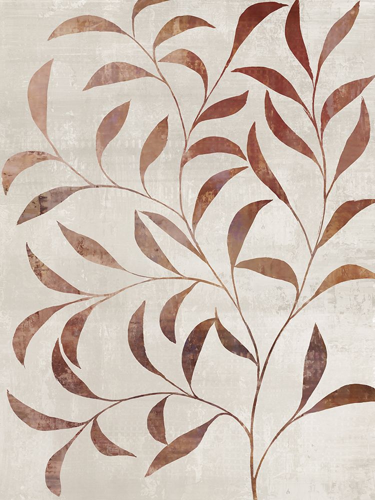 Bronze Leaves on Weathered Canvas art print by Hannah Dawson for $57.95 CAD