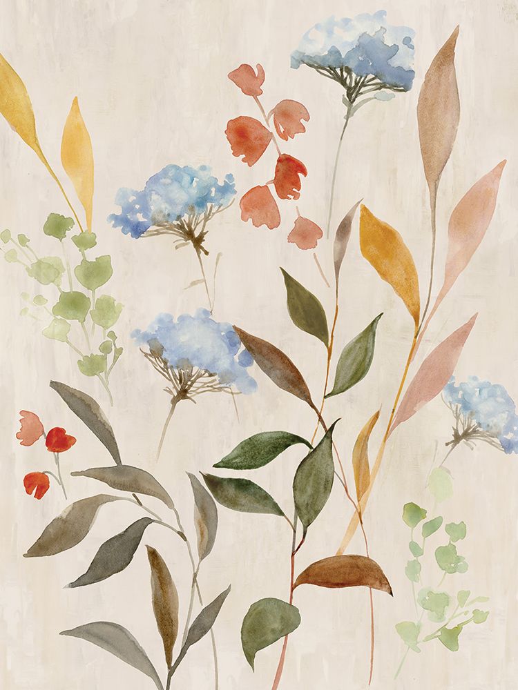 Soft Botanical Patterns in Gentle Hues art print by Hannah Dawson for $57.95 CAD