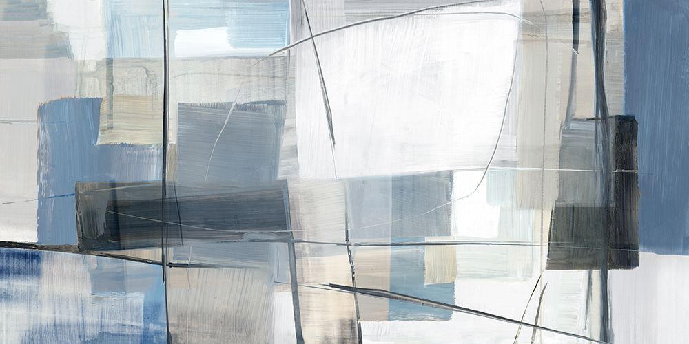 Intersecting Shades of Quiet Geometry art print by Hannah Dawson for $57.95 CAD