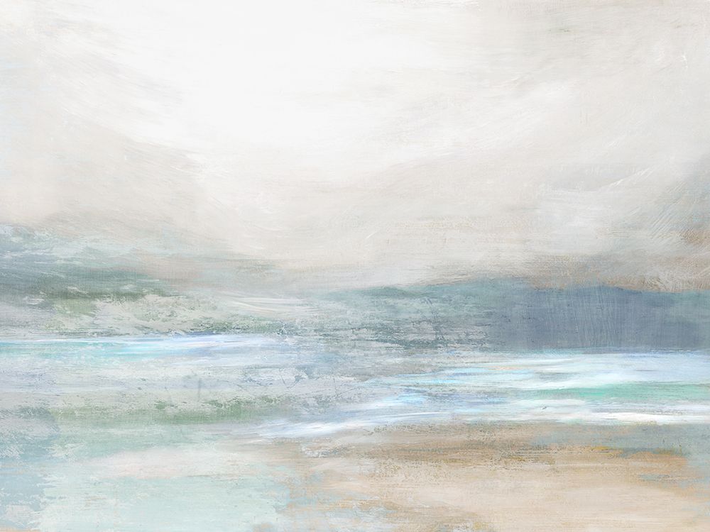 Soft Coastal Mist and Gentle Waves art print by Hannah Dawson for $57.95 CAD