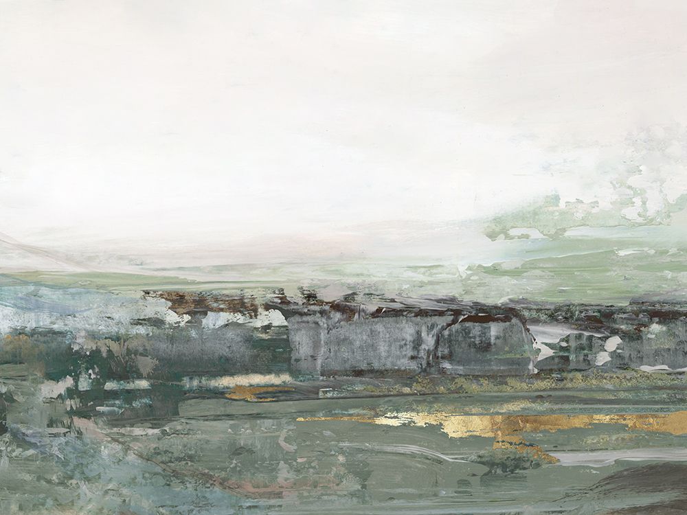 Misty Horizon Over Weathered Landscape art print by Hannah Dawson for $57.95 CAD