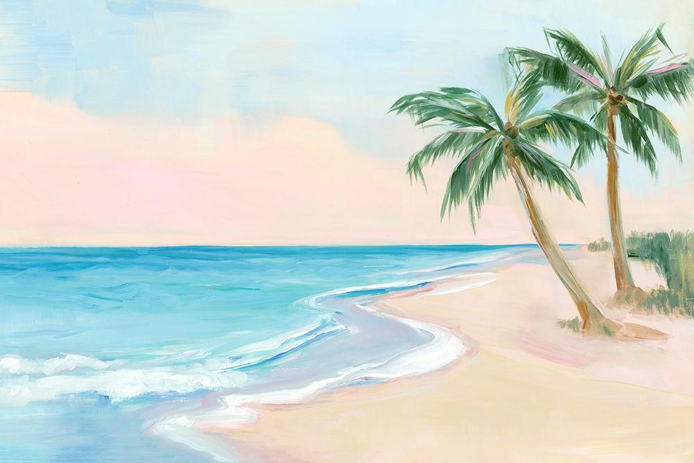 Palm Trees by Tranquil Shore art print by Hannah Dawson for $57.95 CAD