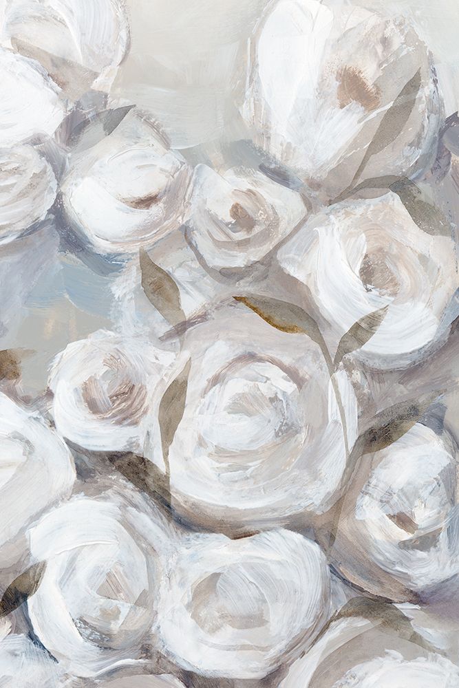 White Roses in Gentle Bloom I art print by Hannah Dawson for $57.95 CAD