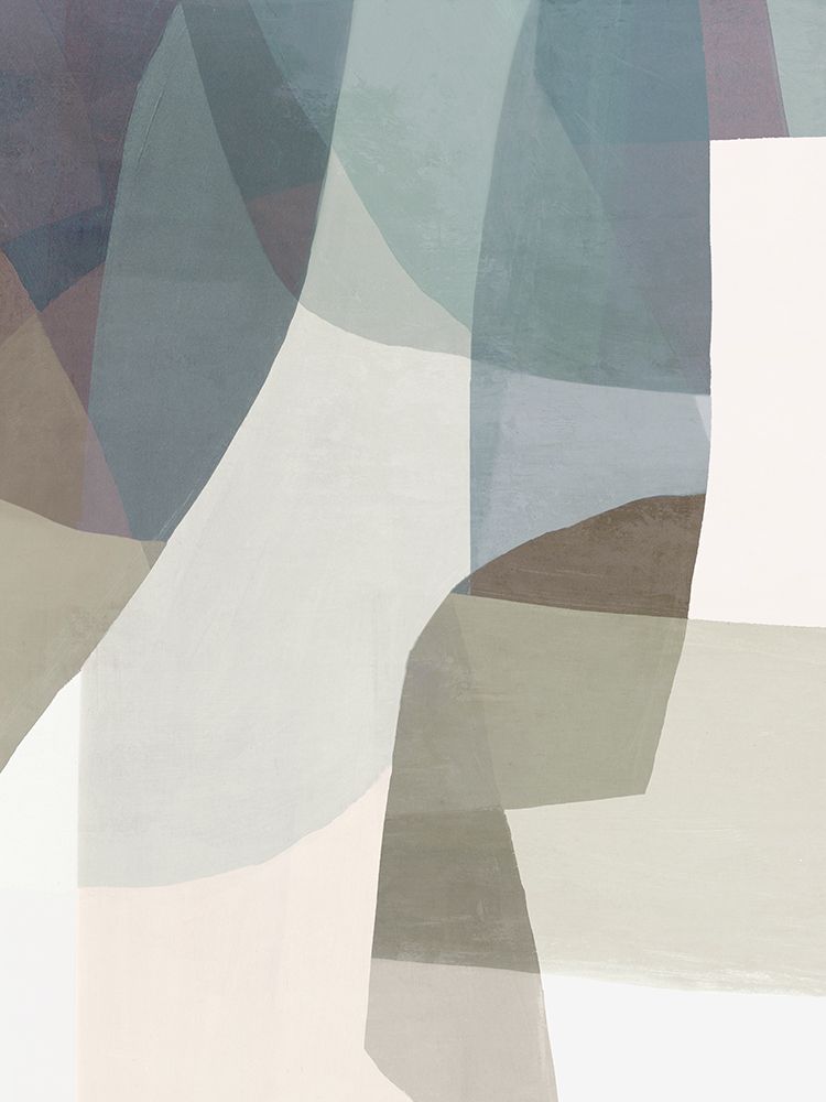 Shifting Layers of Tranquil Hues I art print by Hannah Dawson for $57.95 CAD