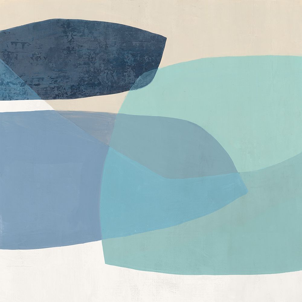 Blue Layers in Harmony I art print by Hannah Dawson for $57.95 CAD
