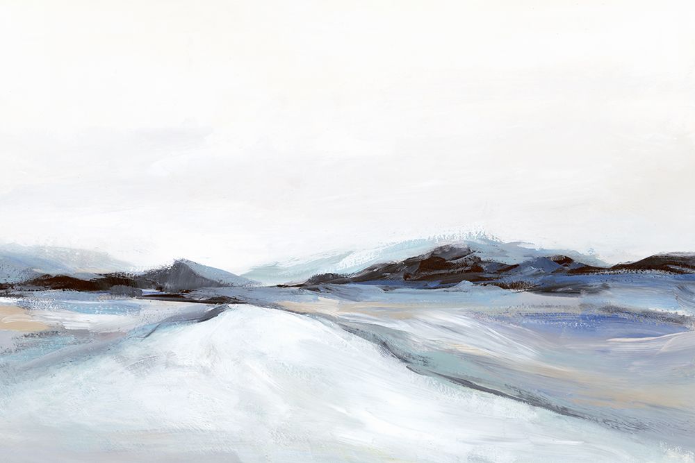 Vast Snowy Landscape at Dusk art print by Hannah Dawson for $57.95 CAD
