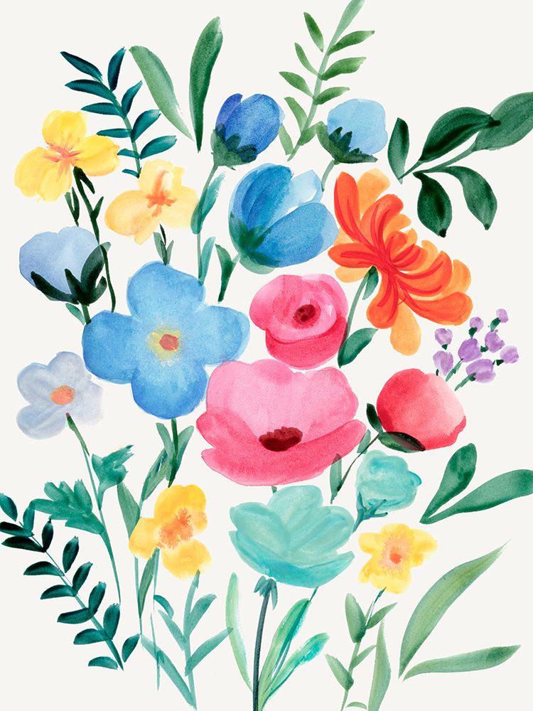 Happy Meadow I art print by Hannah Dawson for $57.95 CAD
