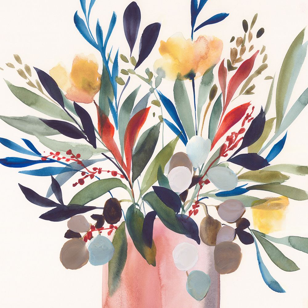 Floral Symphony in Watercolors art print by Hannah Dawson for $57.95 CAD